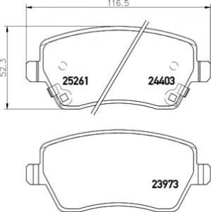 накладки PAGID T2087