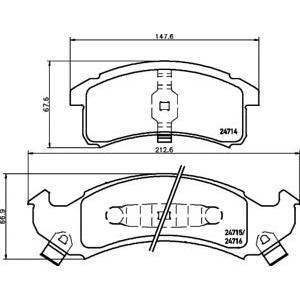 накладки PAGID T1811 