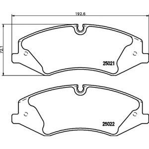 накладки PAGID T1934