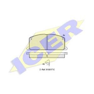 накладки ICER 180462