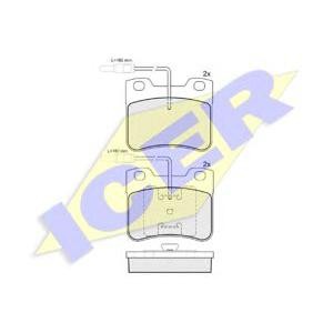 накладки ICER 180691