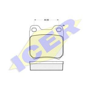 накладки ICER 180692