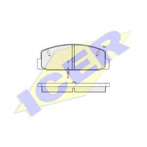 накладки ICER 180785