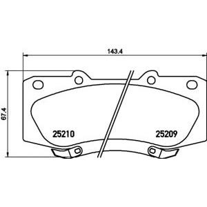 накладки PAGID T2059