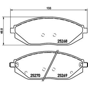 накладки PAGID T2051