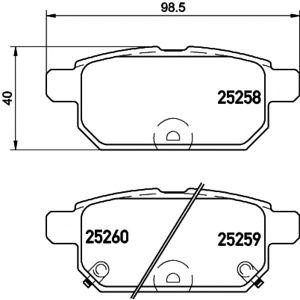 накладки PAGID T2067