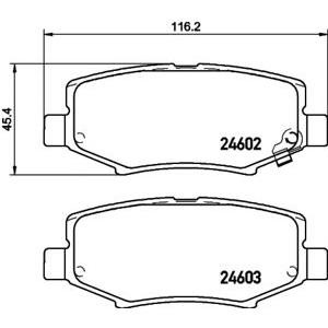 накладки PAGID T1822