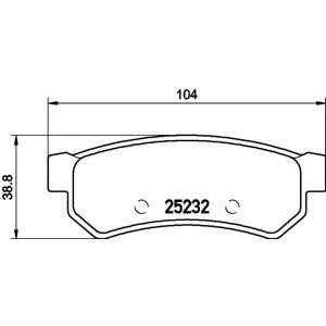 накладки PAGID T2098