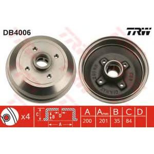 спирачен барабан TRW DB4006