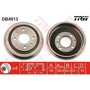 спирачен барабан TRW DB4013 
