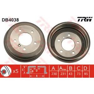 спирачен барабан TRW DB4038 