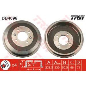 спирачен барабан TRW DB4096 