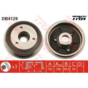 спирачен барабан TRW DB4129 
