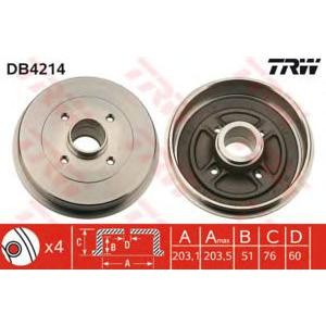 спирачен барабан TRW DB4214 