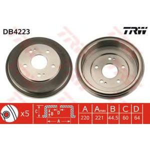 спирачен барабан TRW DB4223 