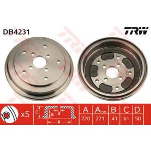 спирачен барабан TRW DB4231