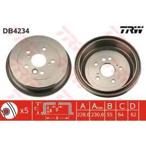 спирачен барабан TRW DB4234