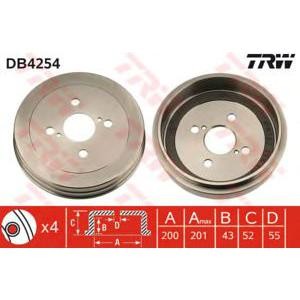 спирачен барабан TRW DB4254 
