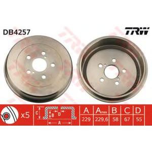 спирачен барабан TRW DB4257 