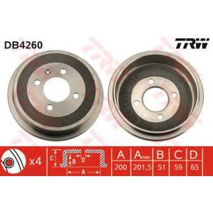 спирачен барабан TRW DB4260 