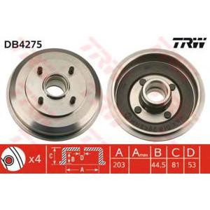 спирачен барабан TRW DB4275 