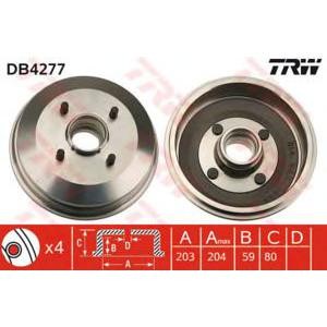 спирачен барабан TRW DB4277 