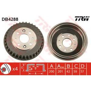 спирачен барабан TRW DB4288 