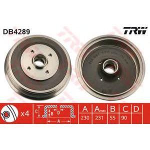 спирачен барабан TRW DB4289
