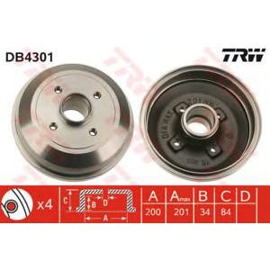 спирачен барабан TRW DB4301 