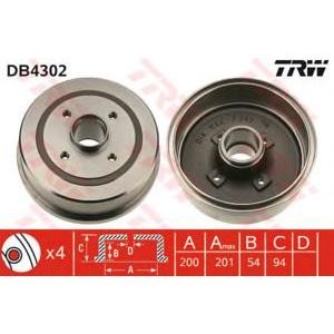 спирачен барабан TRW DB4302 