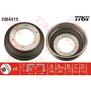 спирачен барабан TRW DB4315 