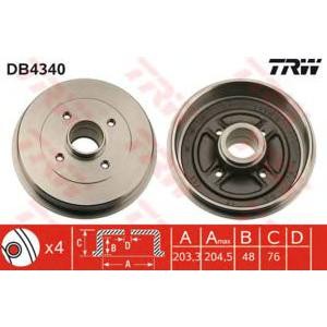 спирачен барабан TRW DB4340 