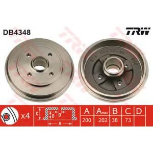 спирачен барабан TRW DB4348