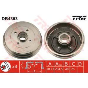спирачен барабан TRW DB4363 