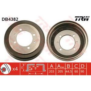 спирачен барабан TRW DB4382 
