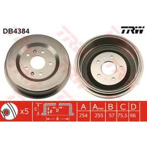 спирачен барабан TRW DB4384 