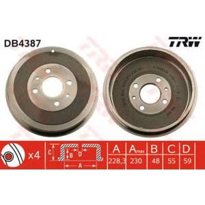 спирачен барабан TRW DB4387