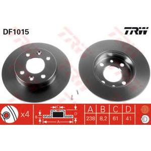 спирачен диск TRW DF1015 