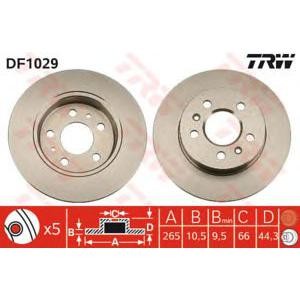 спирачен диск TRW DF1029 