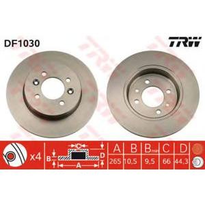 спирачен диск TRW DF1030 
