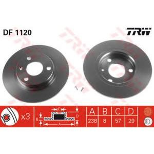 спирачен диск TRW DF1120 