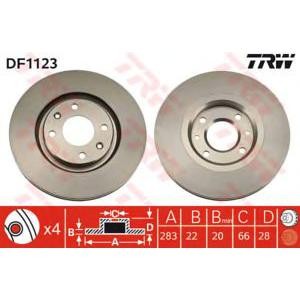 спирачен диск TRW DF1123 