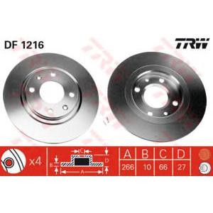спирачен диск TRW DF1216 
