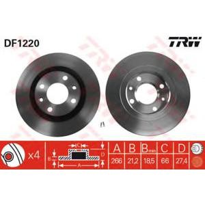 спирачен диск TRW DF1220 