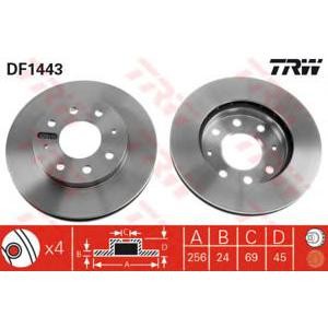 спирачен диск TRW DF1443 