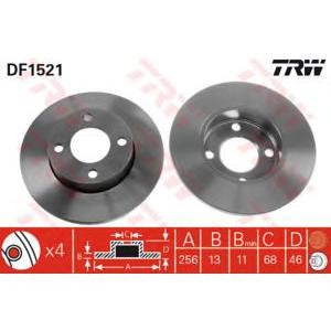спирачен диск TRW DF1521 