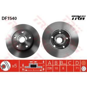 спирачен диск TRW DF1540 