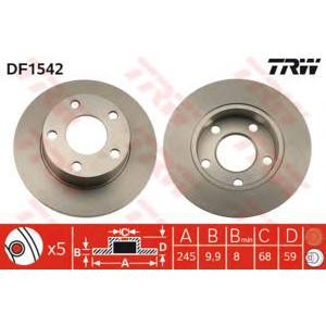 спирачен диск TRW DF1542 