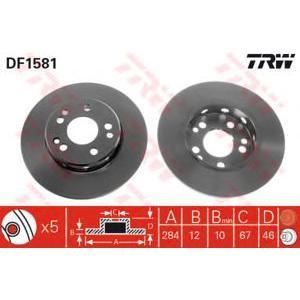 спирачен диск TRW DF1581 