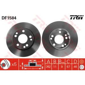 спирачен диск TRW DF1584 